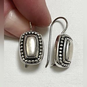 Tribal drop earrings sterling silver